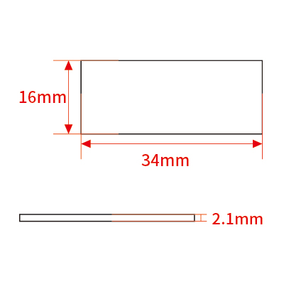 34x16x2.1mm
