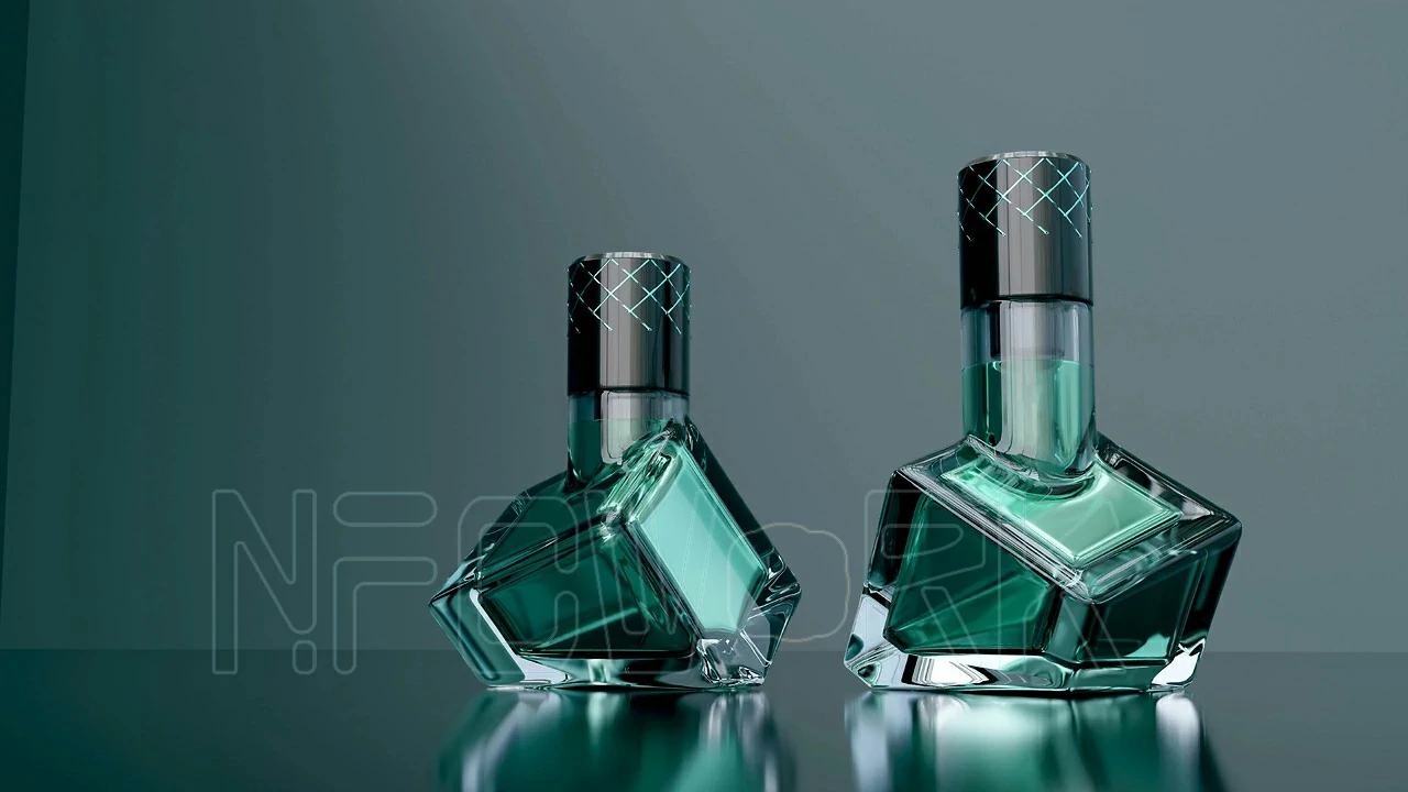 Etichetta NFC per bottiglia di profumo