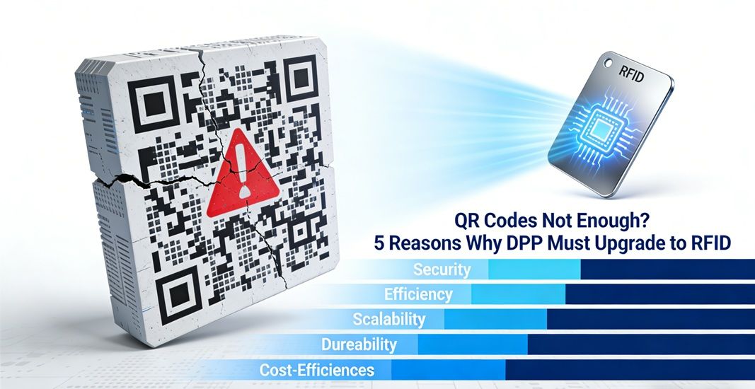 Οι κωδικοί QR δεν επαρκούν? 5 Λόγοι για τους οποίους το DPP πρέπει να αναβαθμιστεί σε RFID