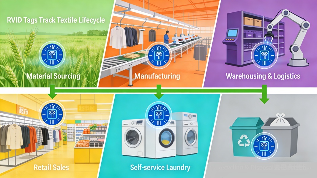 Driving a Circular Economy DPP for the Entire Lifecycle of Textiles with RFID Tags