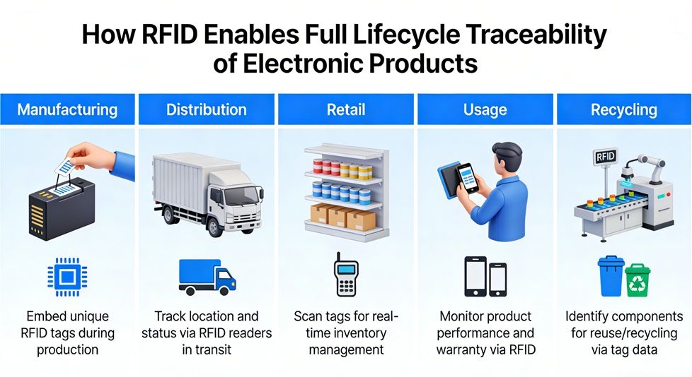 How RFID Enables Full Lifecycle Traceability of Electronic Products
