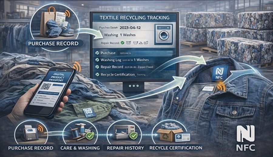 New Applications of NFC in Clothing DPP: Instant Access to Product History