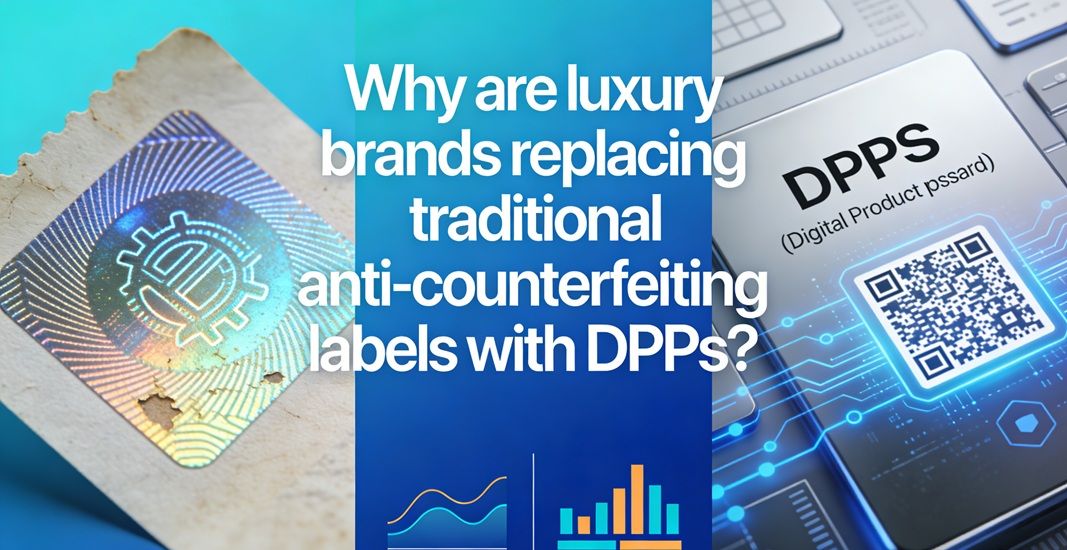 Why are luxury brands replacing traditional anti-counterfeiting labels with DPPs