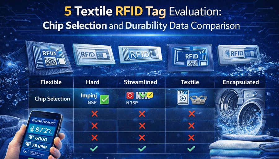 5 Textile RFID Tag Evaluation: Chip Selection and Durability Data Comparison