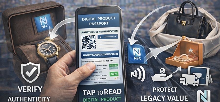 How NFC Enables Anti-Counterfeiting and Legacy Value for Luxury Goods DPPs