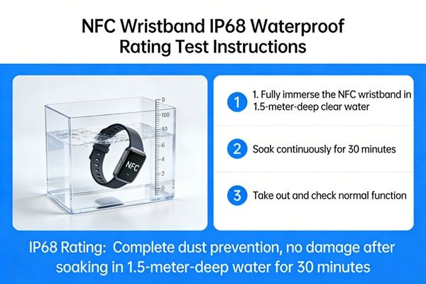 NFC Wristband IP68 Waterproof Rating Testing Explained
