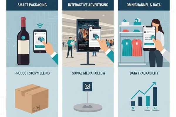 NFC marketing strategy using NTAG213 stickers on product packaging