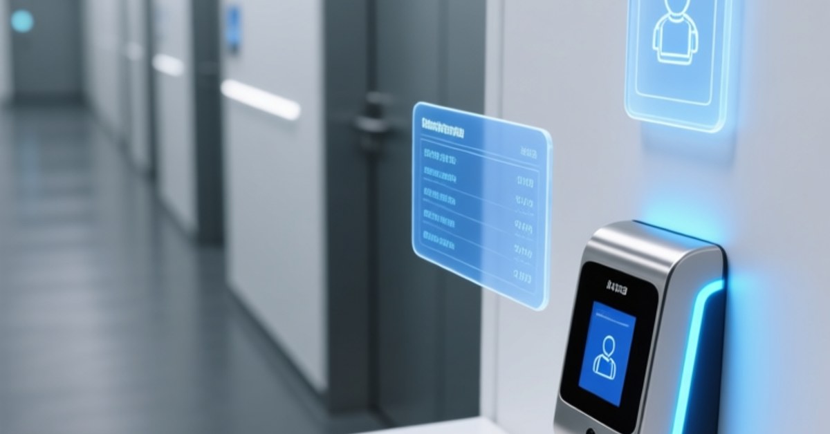 Profesia supra pafo de NFC-alirkarto frapita sur glata mur-surprizita leganto apud cifereca instrumentpanelo montranta alirprogramojn kaj porteblajn ID-ikonojn