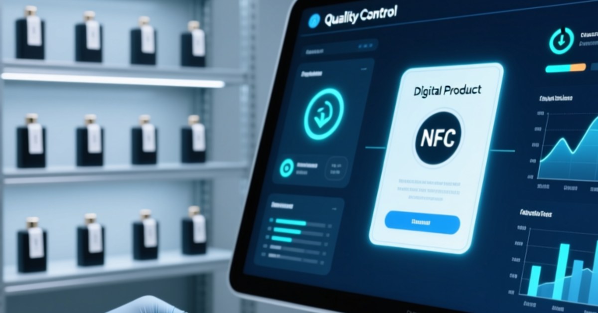 NFC-Enabled DPP: A Practical Roadmap to EU ESPR Compliance for Manufacturers NFC tag on a product enabling Digital Product Passport compliance for EU ESPR