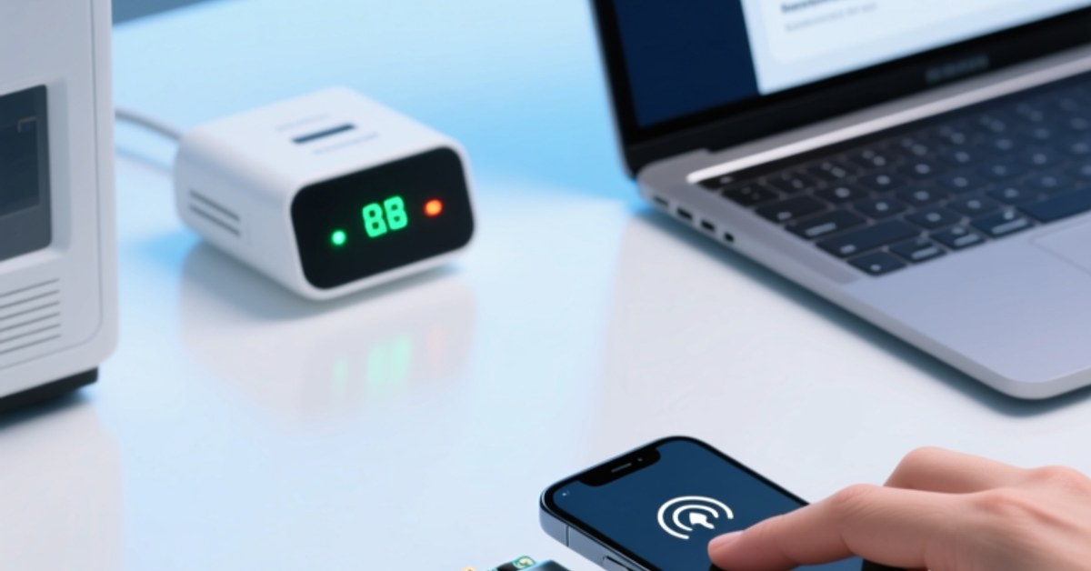 NFC authentication for replacement batteries and power banks with smartphone tapping anti-metal tag